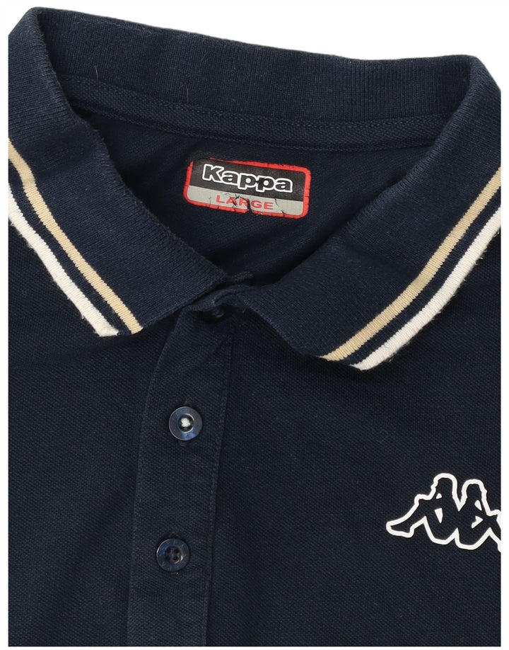 Camisa polo masculina KAPPA grande azul marinho