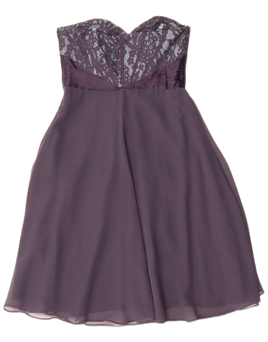 Vestido sem alças feminino Coast UK 10 pequeno poliéster roxo