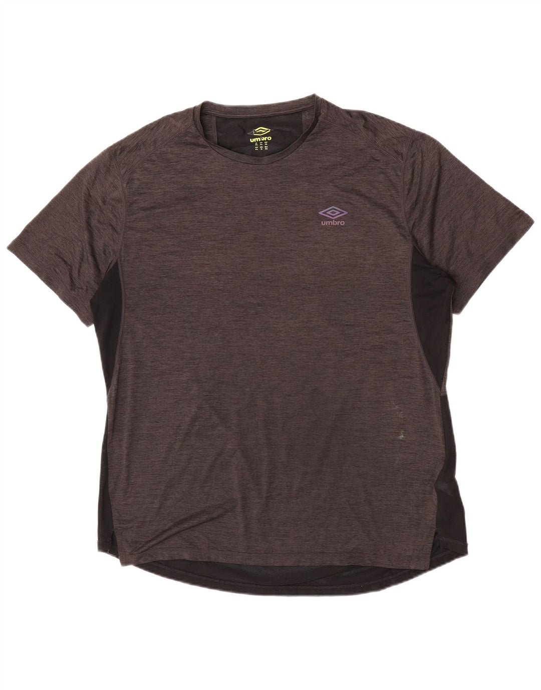 Umbro Camiseta Masculina Top 2XL Cinza Colourblock Poliéster