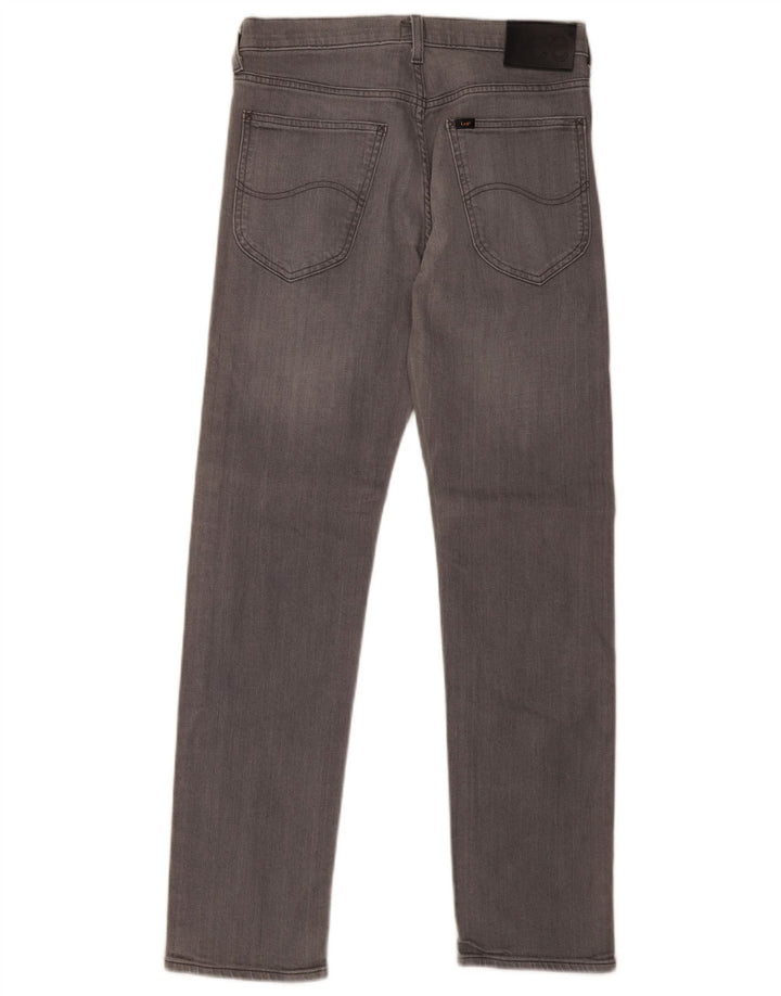 Lee Mens Daren Straight Jeans W31 L32 Algodão Cinza