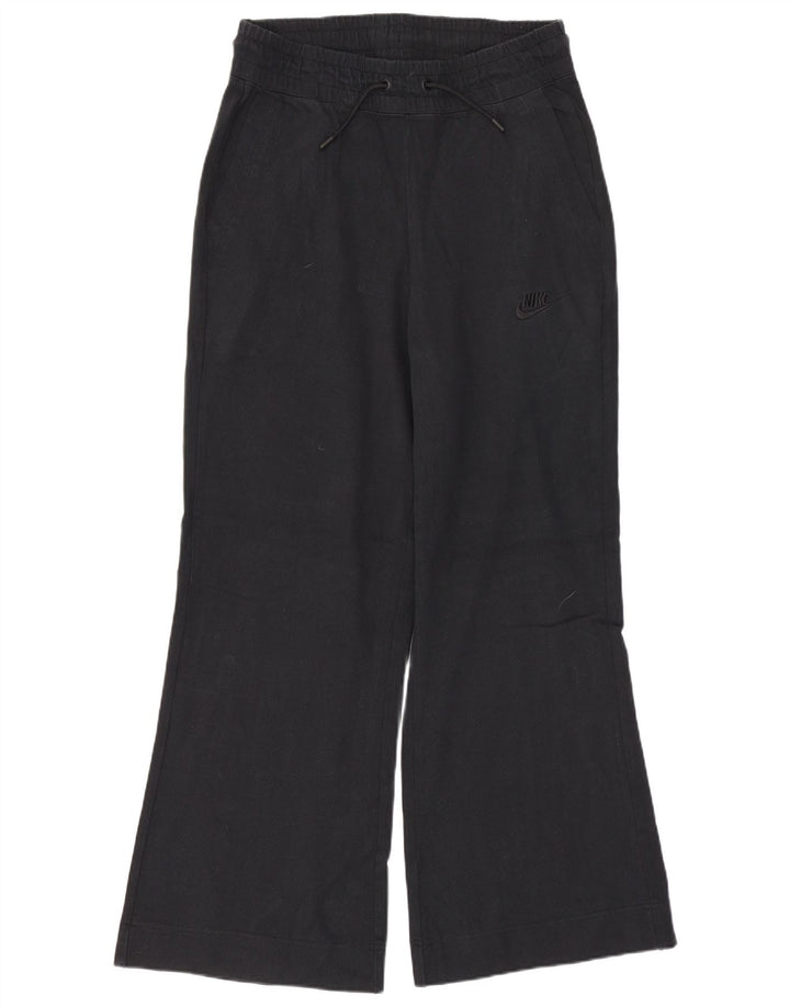 Calça de treino masculina NIKE pequena preta de algodão