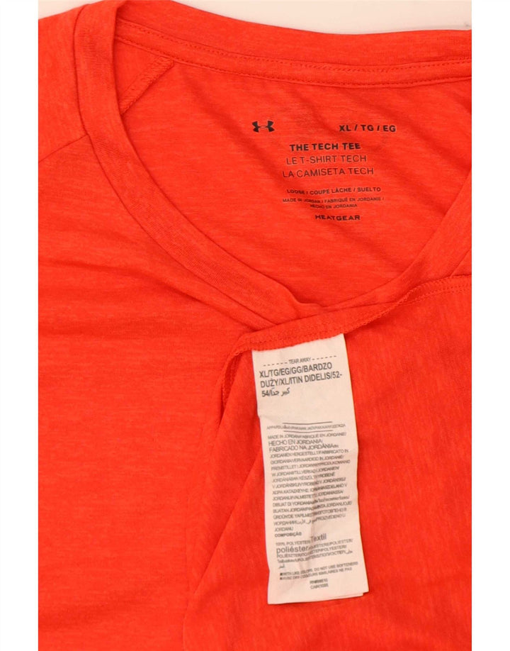 Camiseta masculina Under Armour Heat Gear Top XL poliéster vermelho