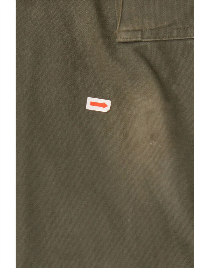 Calça cargo masculina VINTAGE reta W30 L28 algodão cáqui