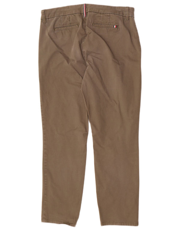 Calça Chino Regular Feminina Tommy Hilfiger EUA 10 Grande W32 L27 Caqui