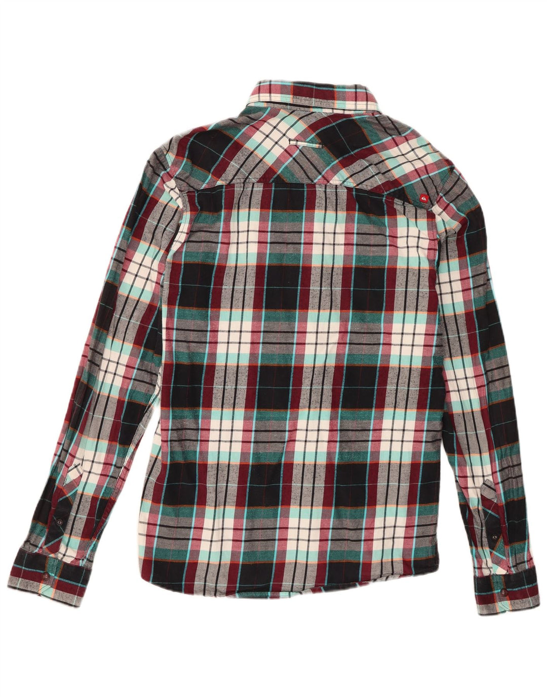 Camisa masculina de flanela Quiksilver Mid Fit média xadrez multicolorida