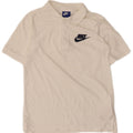 Camisa polo Nike Boys 10-11 anos médio algodão branco