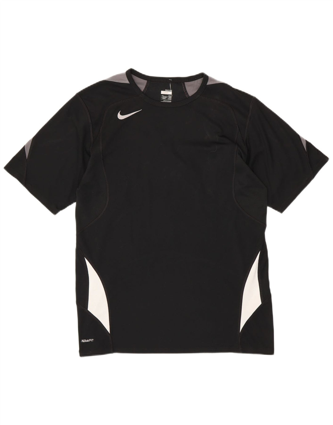 Camiseta masculina NIKE Fit Dry Top UK 39/41 Médio Preto Colourblock Poliéster