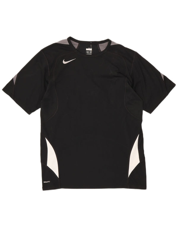 Camiseta masculina NIKE Fit Dry Top UK 39/41 Médio Preto Colourblock Poliéster