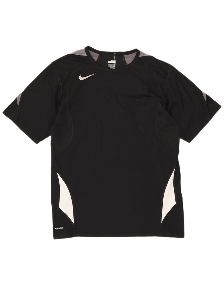 Camiseta masculina NIKE Fit Dry Top UK 39/41 Médio Preto Colourblock Poliéster