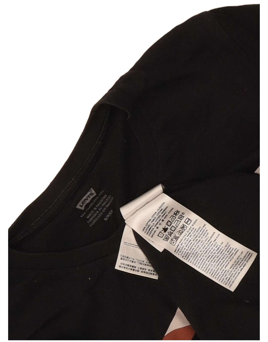 Camiseta gráfica masculina Levi's Top pequeno algodão preto