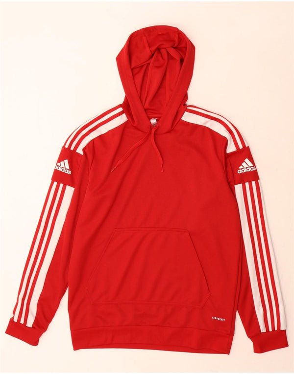 Adidas Mens Aeroready Hoodie Jumper Médio Poliéster Vermelho