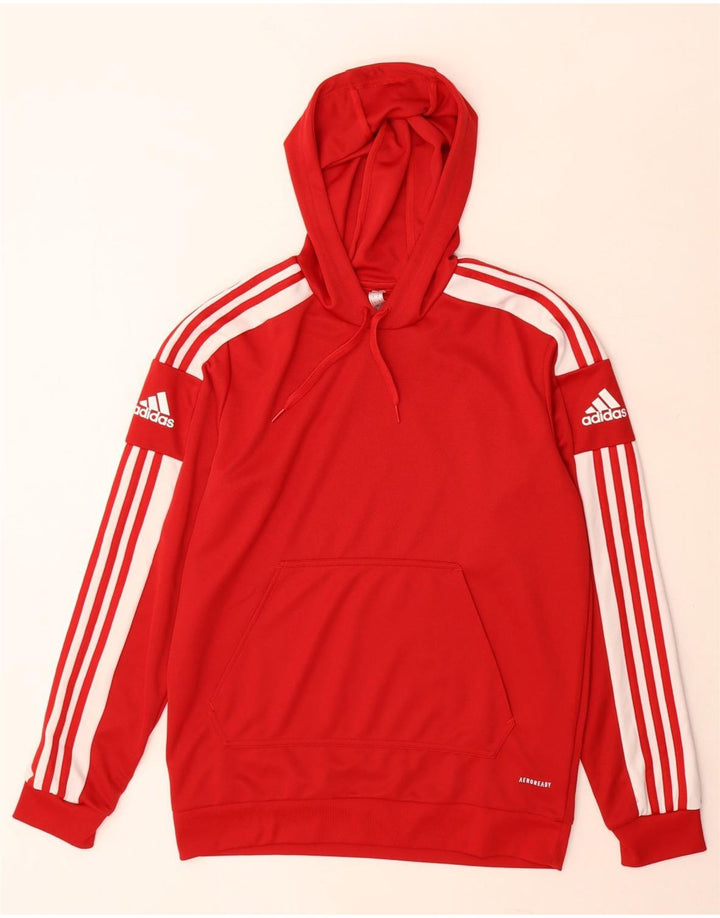 Adidas Mens Aeroready Hoodie Jumper Médio Poliéster Vermelho