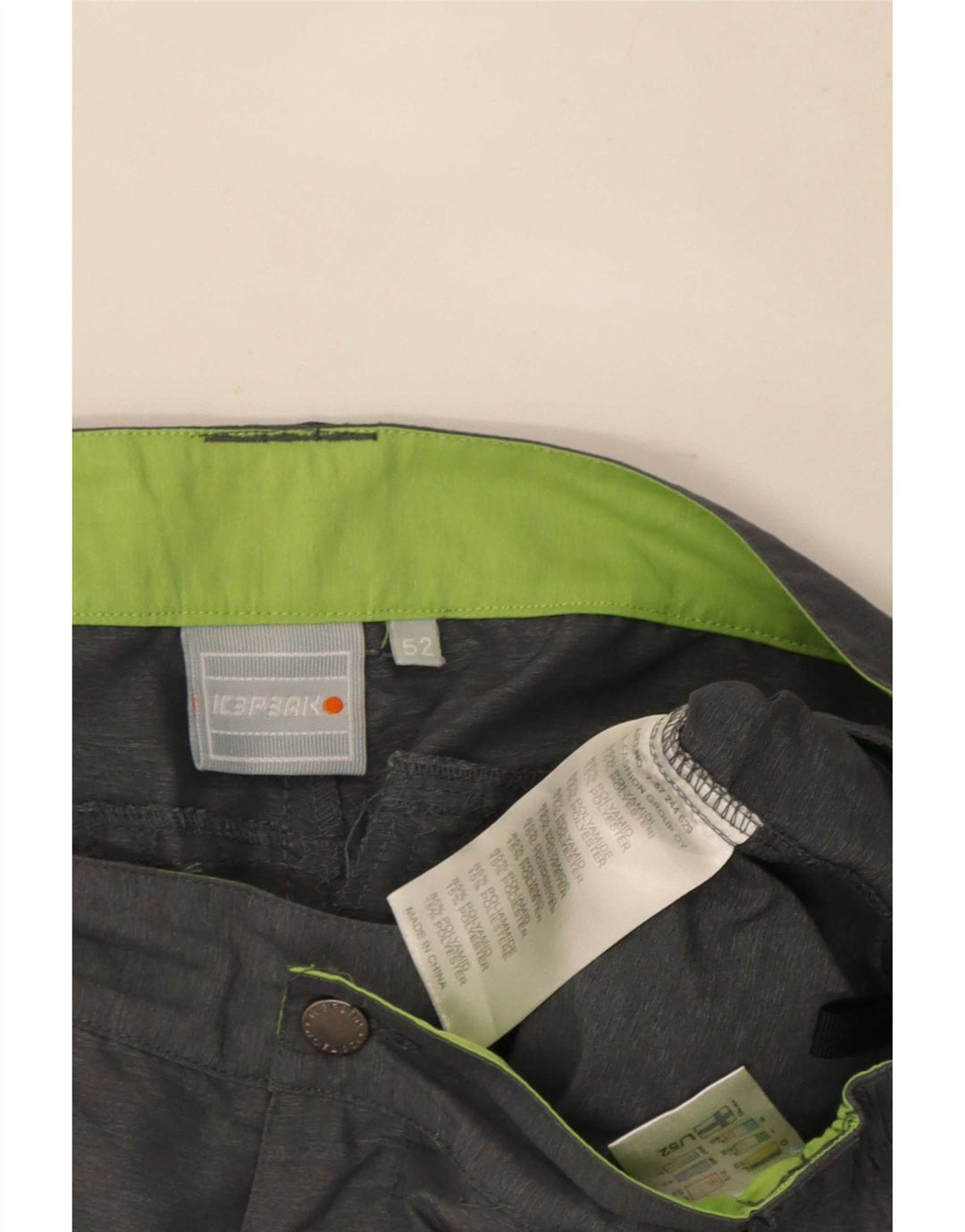 Icepeak Mens Cargo Shorts IT 52 XL W36 Cinza Poliamida