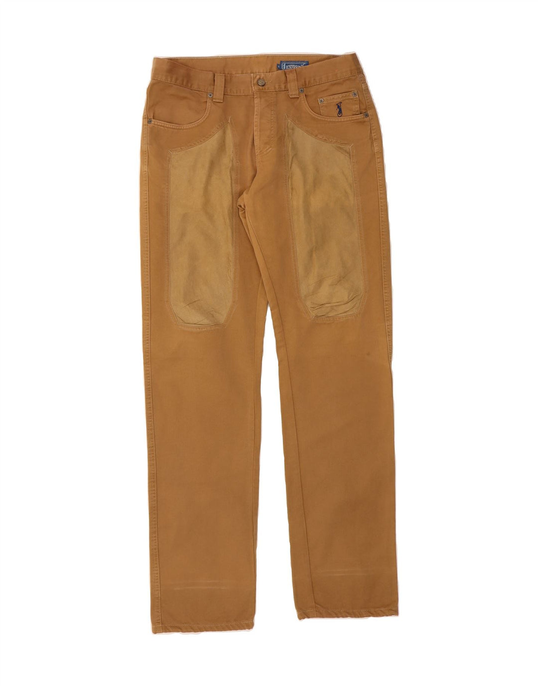 JECKERSON Mens Straight Casual Trousers W36 L33 Brown Cotton Vintage Jeckerson and Second-Hand Jeckerson from Messina Hembry 