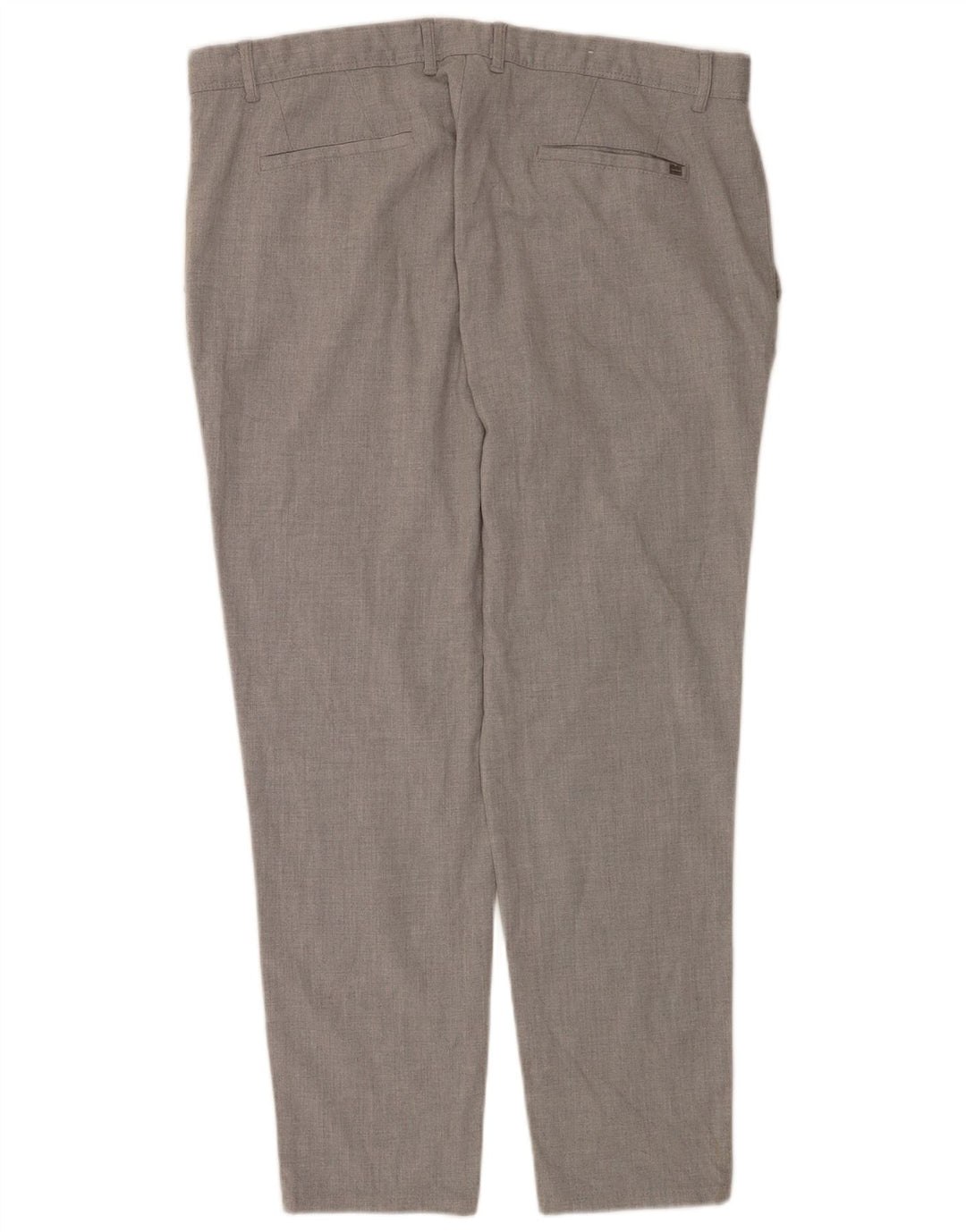 Zara Mens Slim Chino Calças EU 48 XL W38 L29 Cinza Poliéster