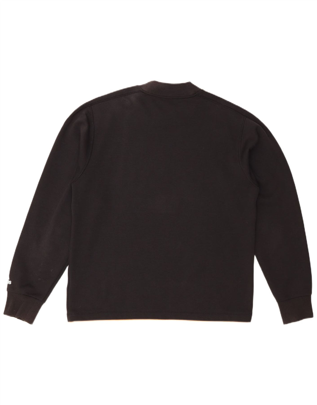 ADIDAS Mens Graphic Sweatshirt Jumper Grande Algodão Preto