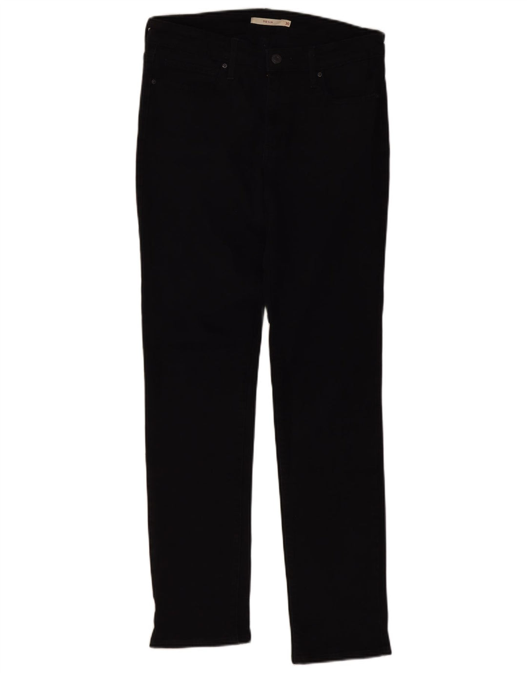 Calça jeans feminina Levi's 712 Slim W30 L32 algodão preto