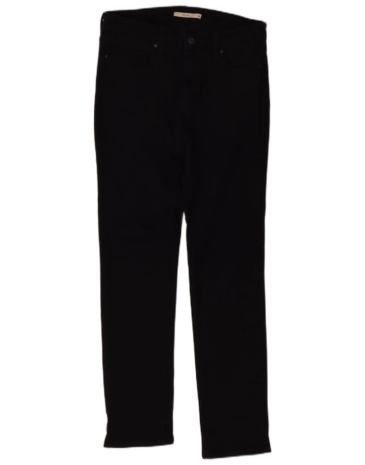 Calça jeans feminina Levi's 712 Slim W30 L32 algodão preto