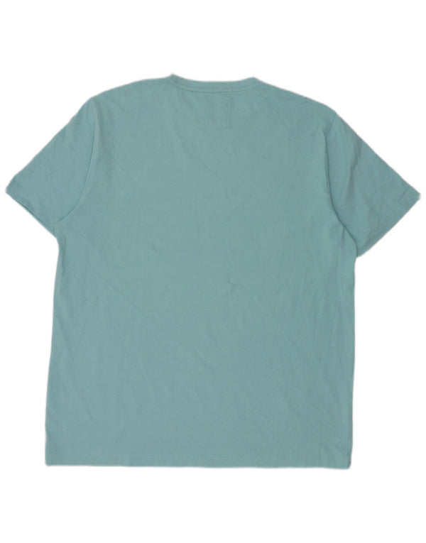 Camiseta masculina Crew Clothing Top XL algodão azul