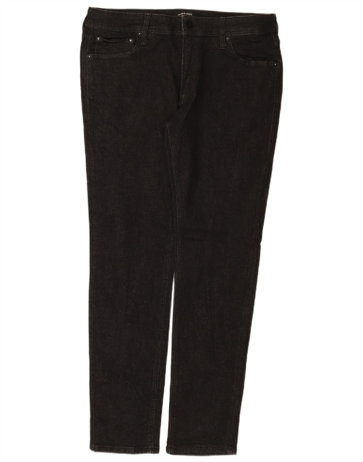 Jack & Jones Mens Jeans Slim W36 L32 Algodão Preto
