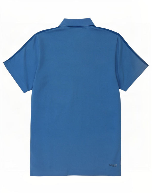 Adidas Mens Clima 365 Polo Shirt Pequeno Azul Algodão