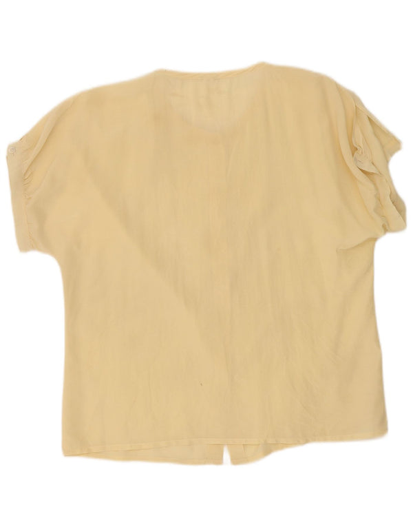 Blusa feminina Berri manga curta UE 38 médio amarelo