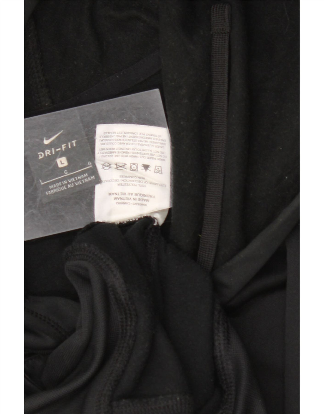 NIKE Masculino Dri Fit Graphic Hoodie Jumper Grande Poliéster Preto