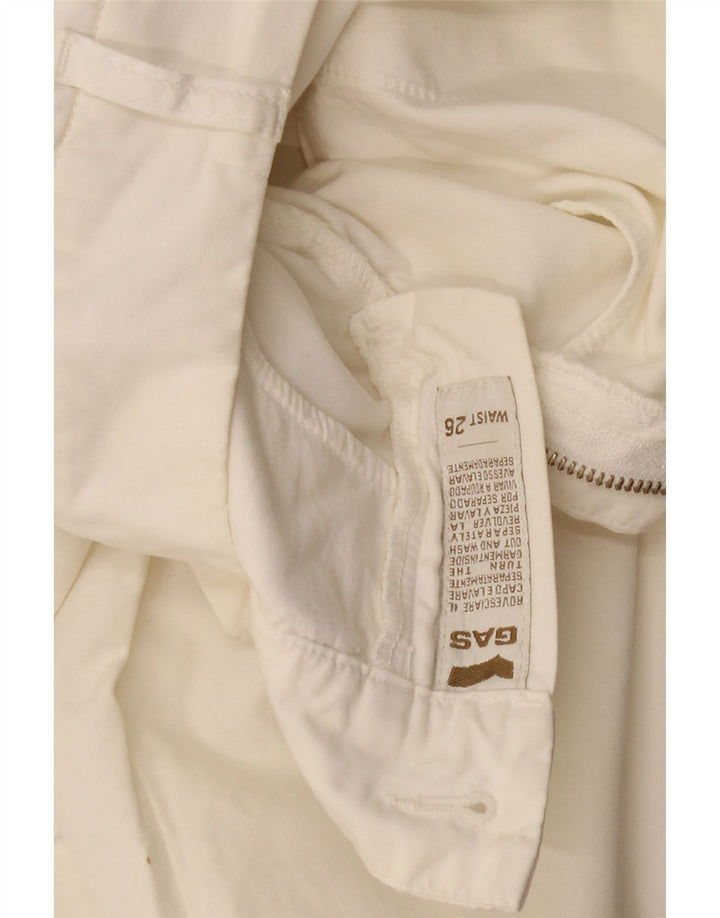 Calça Chino Reta Feminina Gas W26 L30 Off White