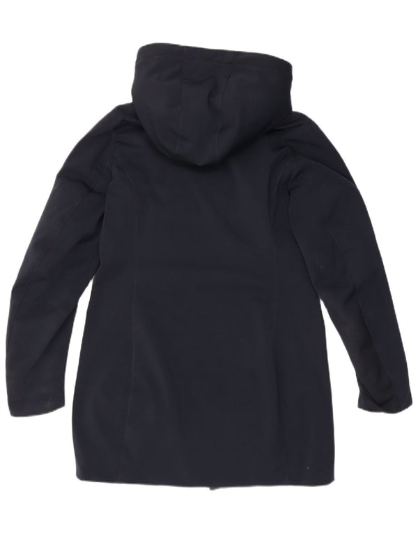 Casaco acolchoado com capuz feminino Ciesse Piumini Reino Unido 14 médio azul marinho