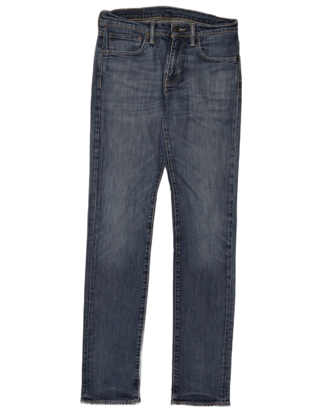 LEVI'S Feminino 511 Slim Jeans W31 L34 Azul Marinho Algodão