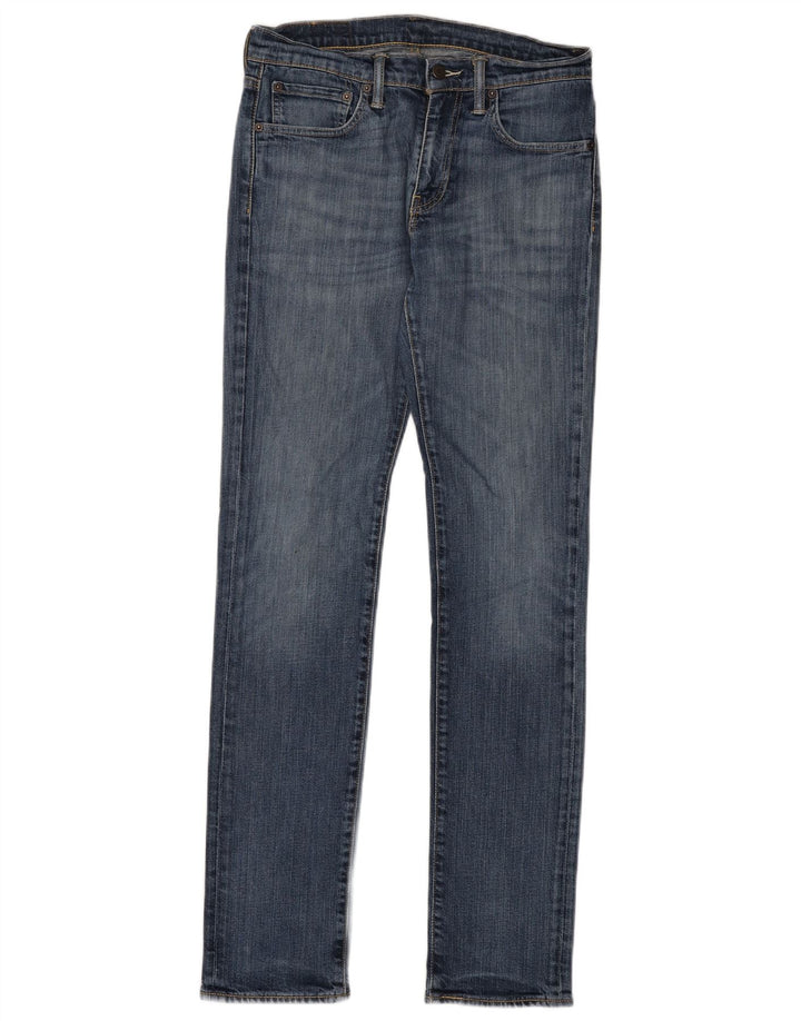 LEVI'S Feminino 511 Slim Jeans W31 L34 Azul Marinho Algodão