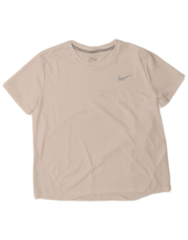 Camiseta Nike Masculina Dri Fit Top Médio Branco