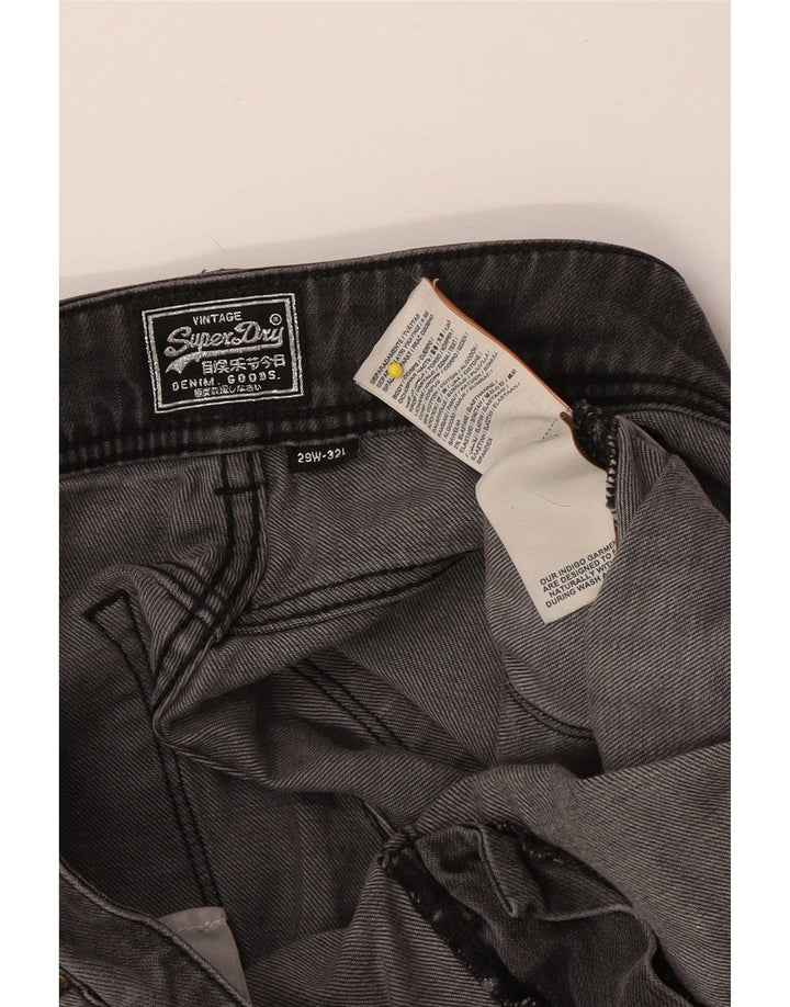 Jeans Superdry Feminino Slim W29 L32 Algodão Cinza