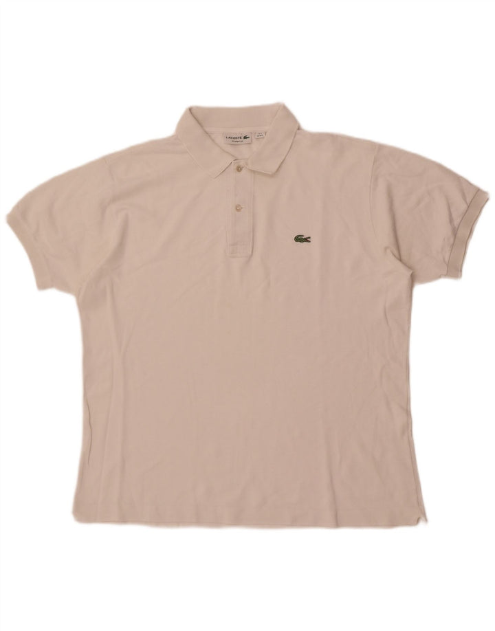 Camisa polo masculina Lacoste Classic Fit tamanho 5 grande branco
