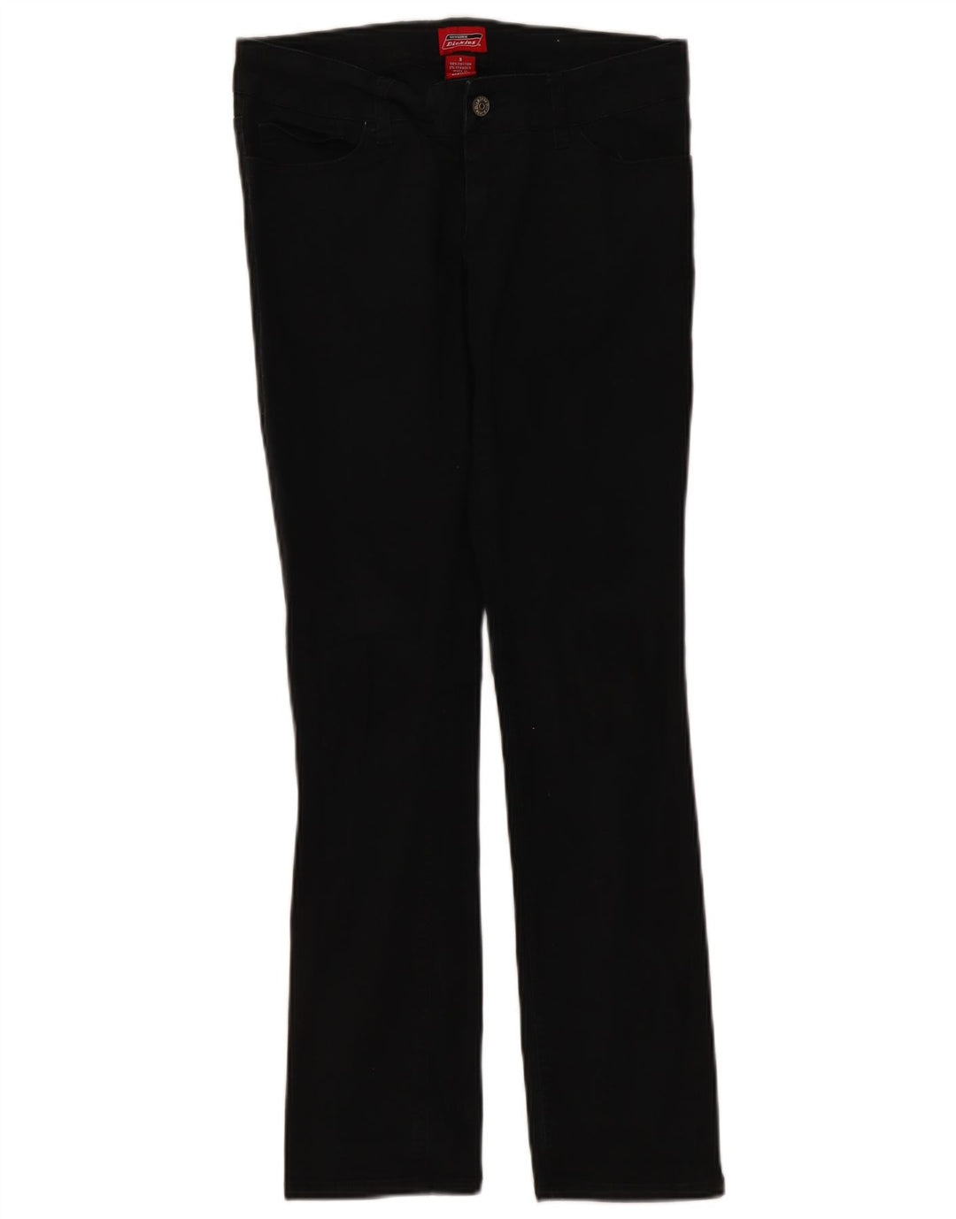 Jeans femininos Dickies Slim US 9 médio W30 L30 algodão preto