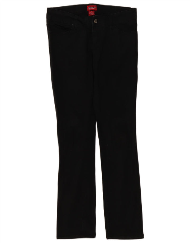 Jeans femininos Dickies Slim US 9 médio W30 L30 algodão preto