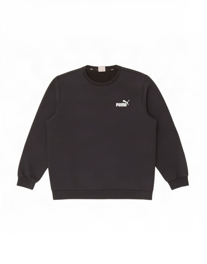 Puma moletom masculino jumper grande algodão preto