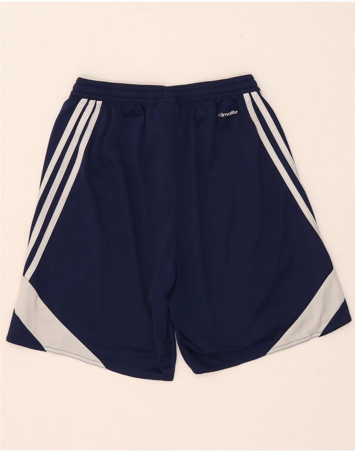 Adidas Masculino Climalite Sport Shorts Pequeno Azul Colorblock Poliéster