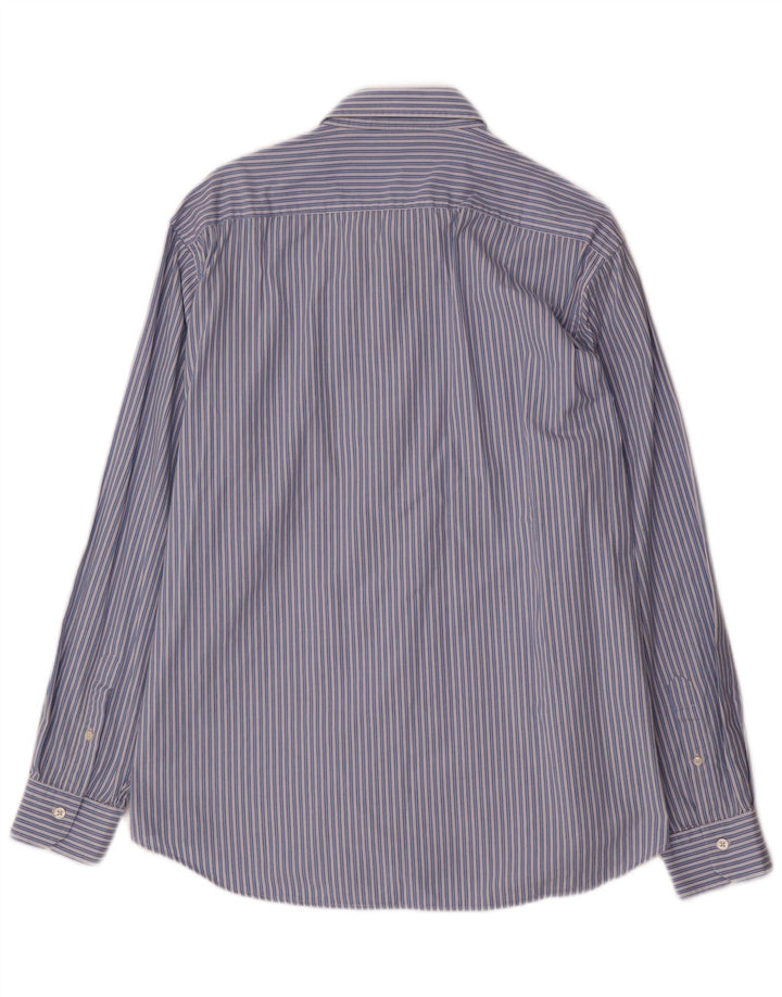 Camisa masculina Carrera 2XL algodão listrado azul