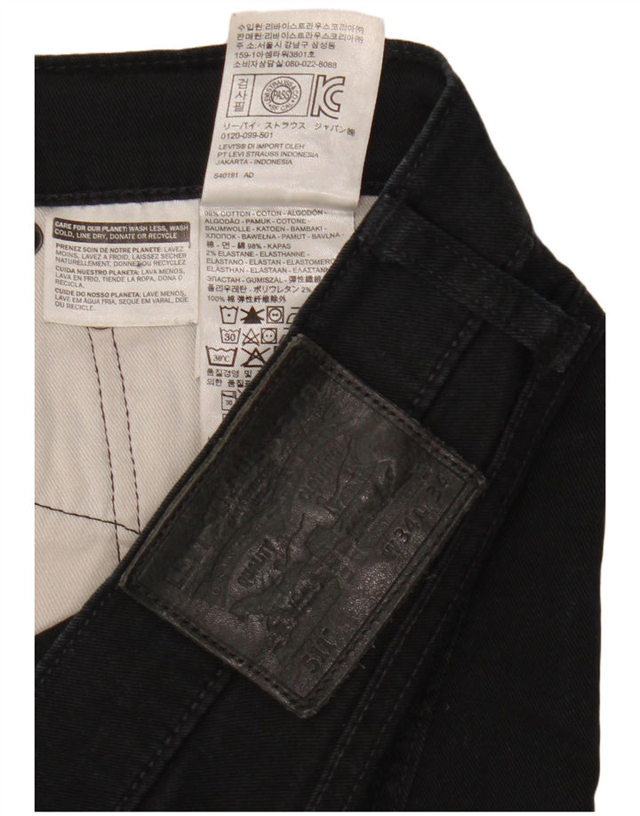 Levi's Masculino 511 Slim Jeans W34 L34 Algodão Preto