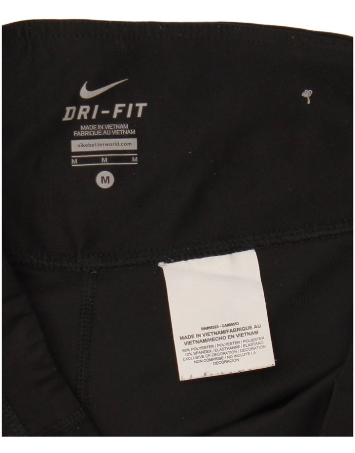 Calça Nike Dri Fit Capri Feminina UK 14 Médio Preto Poliéster