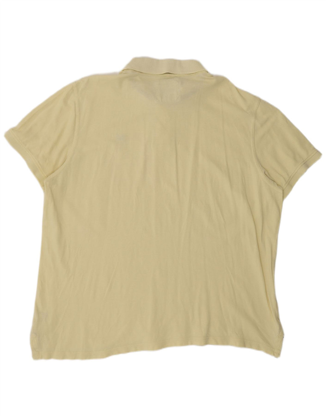 Camisa polo masculina 2XL de algodão amarelo da Crew Clothing