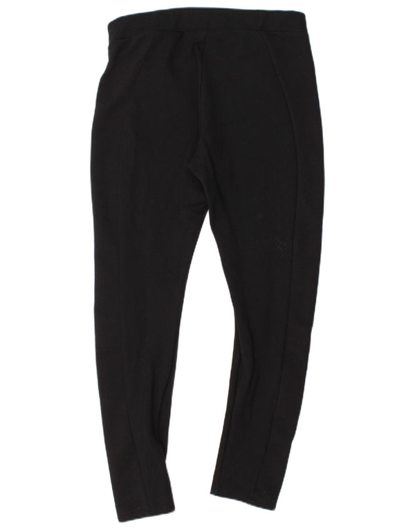 Zara Leggings Femininas UK 14 Grande Viscose Preta