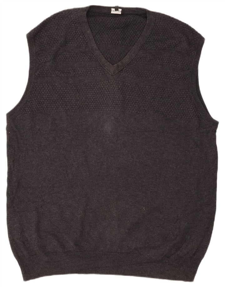 Regata masculina JAEGER com colete grande de algodão cinza