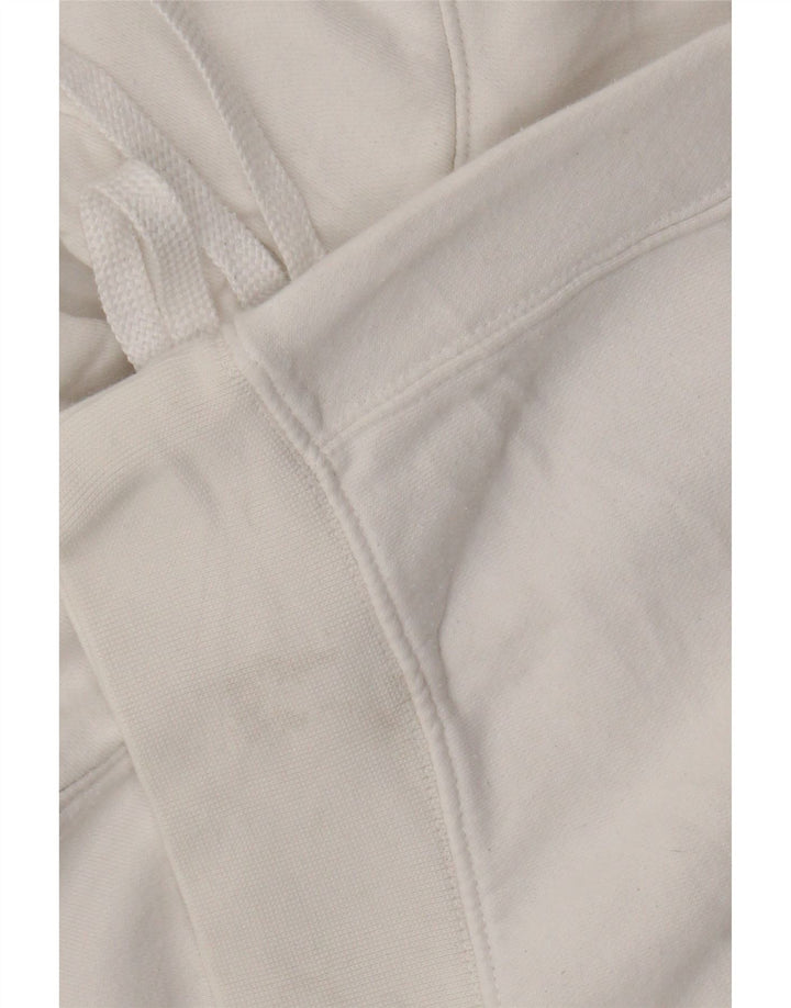 Nike masculino gráfico moletom com capuz médio algodão branco