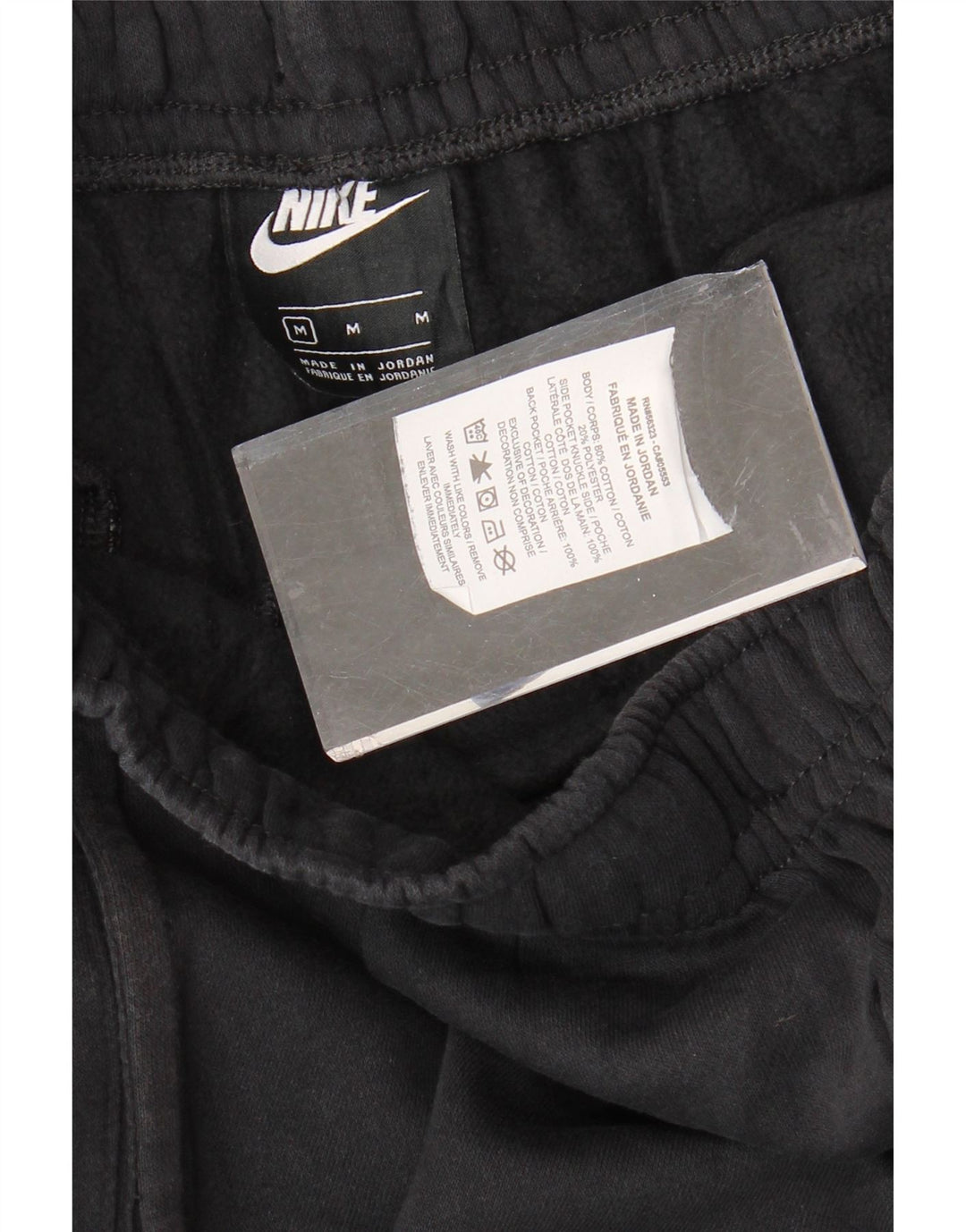 Calça de treino masculina NIKE Joggers médio preto algodão