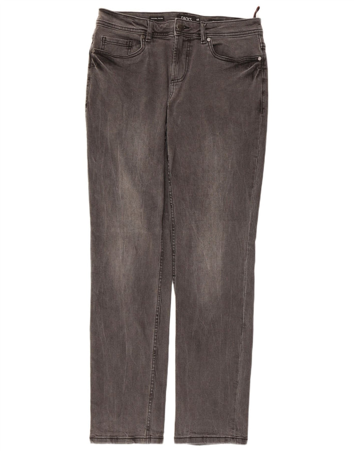 Calça jeans reta masculina DACK'S IT 48 médio W32 L31 algodão cinza