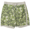 Shorts de natação masculino Sundek grande poliéster floral verde