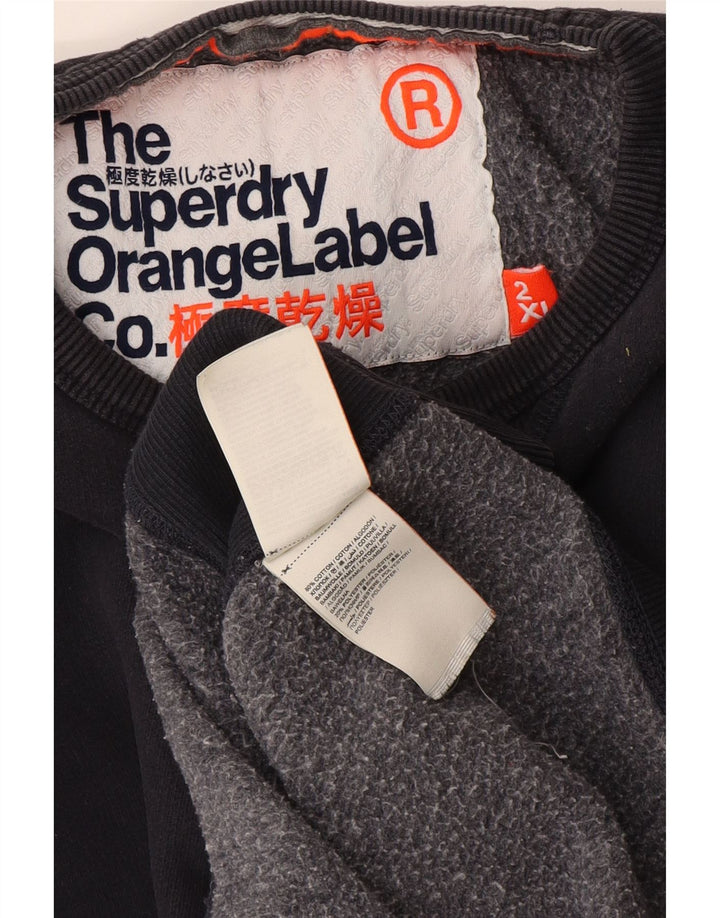 Superdry moletom masculino jumper 2XL algodão preto