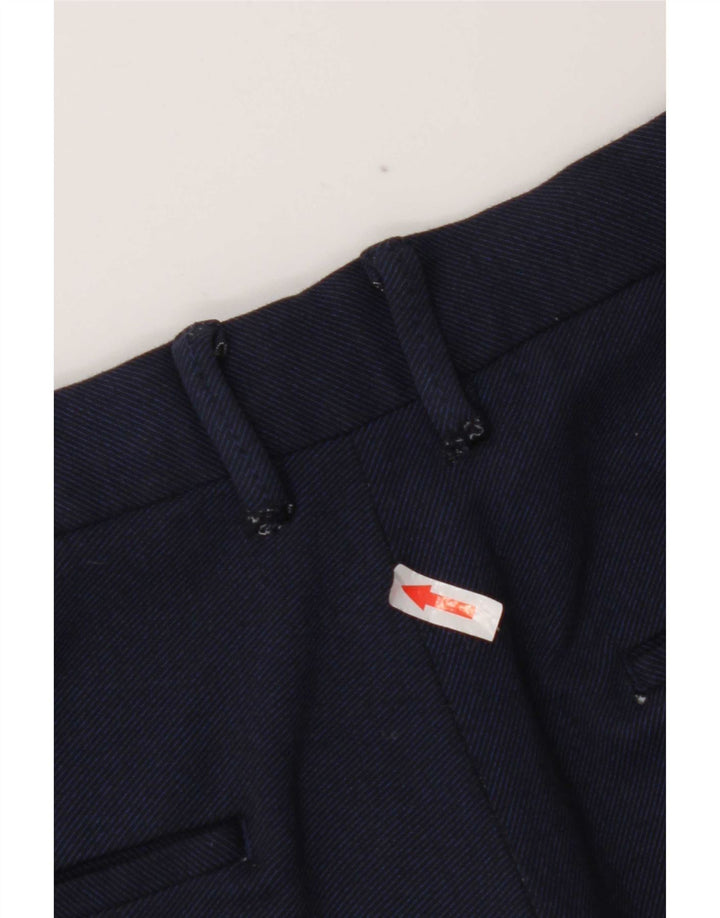 Zara Mens Chino Shorts EU 42 Grande W32 Azul Marinho Viscose